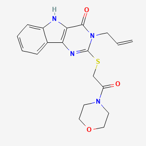 3-allyl-2-((2-morpholino-2-oxoethyl)thio)-3H-pyrimido[5,4-b]indol-4(5H)-one