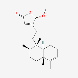 (2S)-3-[2-[(1S,2R,4Ar,8aR)-1,2,4a,5-tetramethyl-2,3,4,7,8,8a-hexahydronaphthalen-1-yl]ethyl]-2-methoxy-2H-furan-5-one