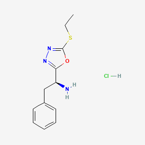 (S)-1-(5-Ethylsulfanyl-[1,3,4]oxadiazol-2-yl)-2-phenyl-ethylamine