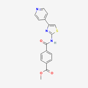 Methyl 4-((4-(pyridin-4-yl)thiazol-2-yl)carbamoyl)benzoate