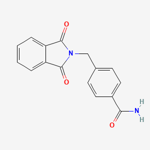 molecular formula C16H12N2O3 B2413197 4-[(1,3-Dioxoisoindol-2-yl)methyl]benzamide CAS No. 790681-49-1