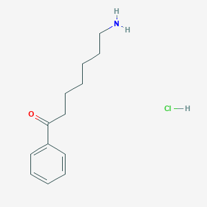 7-Amino-1-phenylheptan-1-one;hydrochloride