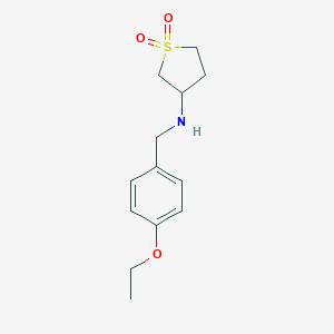 molecular formula C13H19NO3S B241322 N-(4-ethoxybenzyl)tetrahydro-3-thiophenamine 1,1-dioxide 