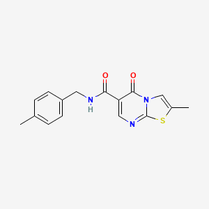 2-methyl-N-(4-methylbenzyl)-5-oxo-5H-thiazolo[3,2-a]pyrimidine-6-carboxamide