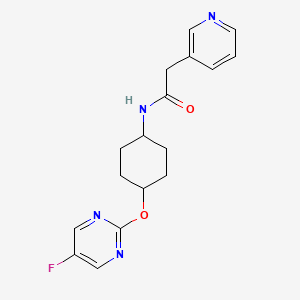 N-((1r,4r)-4-((5-fluoropyrimidin-2-yl)oxy)cyclohexyl)-2-(pyridin-3-yl)acetamide