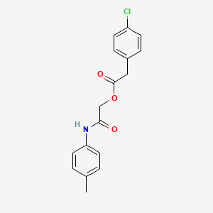 [2-(4-Methylanilino)-2-oxoethyl] 2-(4-chlorophenyl)acetate