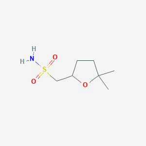 molecular formula C7H15NO3S B2413238 (5,5-Dimethyloxolan-2-yl)methanesulfonamide CAS No. 1601289-71-7