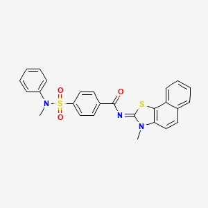 (Z)-4-(N-methyl-N-phenylsulfamoyl)-N-(3-methylnaphtho[2,1-d]thiazol-2(3H)-ylidene)benzamide