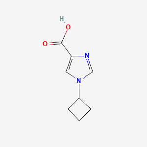 molecular formula C8H10N2O2 B2413248 1-Cyclobutyl-1H-imidazole-4-carboxylic acid CAS No. 1072103-27-5