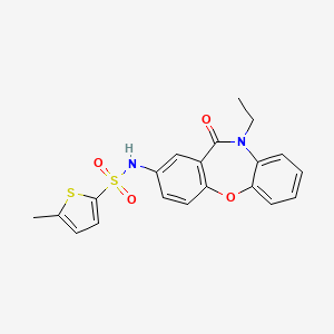 N-(10-ethyl-11-oxo-10,11-dihydrodibenzo[b,f][1,4]oxazepin-2-yl)-5-methylthiophene-2-sulfonamide