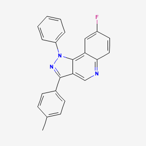 molecular formula C23H16FN3 B2413262 8-氟-3-(4-甲苯基)-1-苯基吡唑并[4,3-c]喹啉 CAS No. 892358-33-7