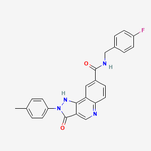 N-(4-fluorobenzyl)-3-oxo-2-(p-tolyl)-3,5-dihydro-2H-pyrazolo[4,3-c]quinoline-8-carboxamide
