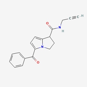 5-Benzoyl-N-prop-2-ynyl-2,3-dihydro-1H-pyrrolizine-1-carboxamide
