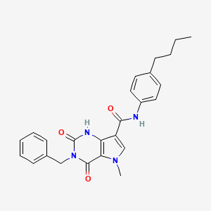 3-benzyl-N-(4-butylphenyl)-5-methyl-2,4-dioxo-2,3,4,5-tetrahydro-1H-pyrrolo[3,2-d]pyrimidine-7-carboxamide