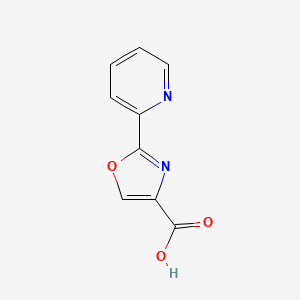 molecular formula C9H6N2O3 B2413298 2-(吡啶-2-基)-1,3-恶唑-4-羧酸 CAS No. 1014630-44-4