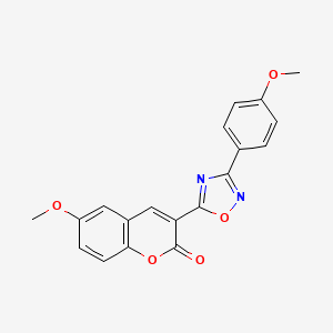 6-methoxy-3-[3-(4-methoxyphenyl)-1,2,4-oxadiazol-5-yl]-2H-chromen-2-one