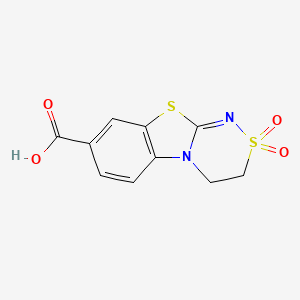 3,4-Dihydro[1,2,4]thiadiazino[3,4-b][1,3]benzothiazole-8-carboxylic acid 2,2-dioxide