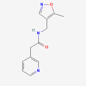 N-((5-methylisoxazol-4-yl)methyl)-2-(pyridin-3-yl)acetamide