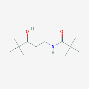 molecular formula C12H25NO2 B2413349 N-(3-hydroxy-4,4-dimethylpentyl)pivalamide CAS No. 1396885-61-2