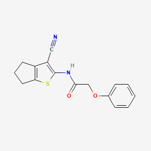 N-(3-cyano-5,6-dihydro-4H-cyclopenta[b]thiophen-2-yl)-2-phenoxyacetamide
