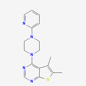 5,6-Dimethyl-4-(4-(pyridin-2-yl)piperazin-1-yl)thieno[2,3-d]pyrimidine