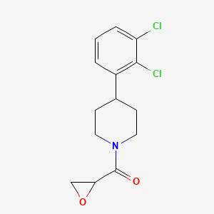 molecular formula C14H15Cl2NO2 B2413360 [4-(2,3-Dichlorophenyl)piperidin-1-yl]-(oxiran-2-yl)methanone CAS No. 2411279-48-4