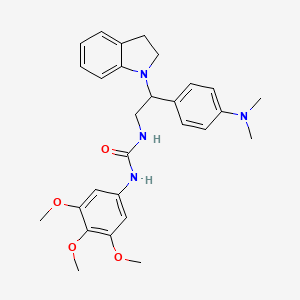 1-(2-(4-(Dimethylamino)phenyl)-2-(indolin-1-yl)ethyl)-3-(3,4,5-trimethoxyphenyl)urea