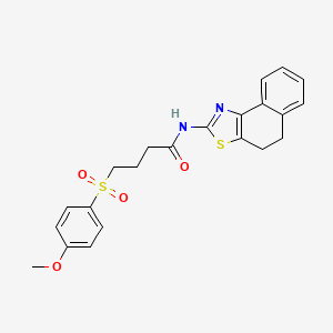 N-(4,5-dihydronaphtho[1,2-d]thiazol-2-yl)-4-((4-methoxyphenyl)sulfonyl)butanamide