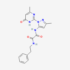 N1-(3-methyl-1-(4-methyl-6-oxo-1,6-dihydropyrimidin-2-yl)-1H-pyrazol-5-yl)-N2-phenethyloxalamide