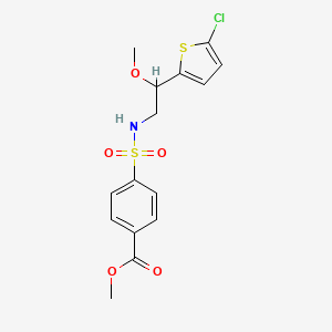 methyl 4-(N-(2-(5-chlorothiophen-2-yl)-2-methoxyethyl)sulfamoyl)benzoate