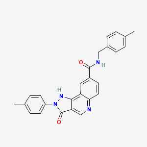 5-{1-[(4-Isopropylphenyl)sulfonyl]pyrrolidin-2-yl}-3-(4-methylphenyl)-1,2,4-oxadiazole