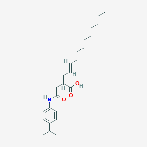 2-((N-(4-(Isopropyl)phenyl)carbamoyl)methyl)tetradec-4-enoic acid