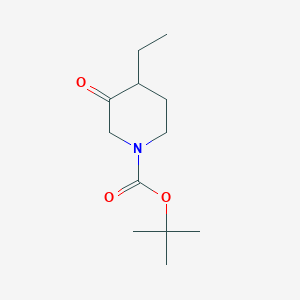 molecular formula C12H21NO3 B2413422 叔丁基 4-乙基-3-氧代哌啶-1-羧酸酯 CAS No. 1782421-01-5