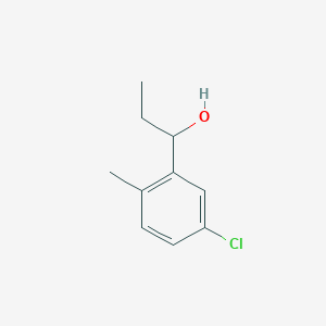 molecular formula C10H13ClO B2413431 1-(5-氯-2-甲基苯基)丙醇 CAS No. 1314976-74-3