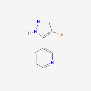 3-(4-Bromo-1H-pyrazol-3-yl)pyridine