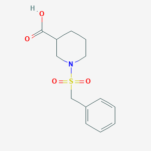 molecular formula C13H17NO4S B2413436 1-(Benzylsulfonyl)piperidine-3-carboxylic acid CAS No. 891392-82-8