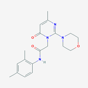 molecular formula C19H24N4O3 B2413441 N-(2,4-二甲基苯基)-2-(4-甲基-2-吗啉-4-基-6-氧代嘧啶-1(6H)-基)乙酰胺 CAS No. 1251677-53-8