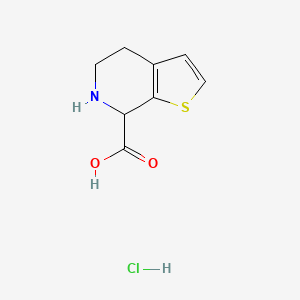 molecular formula C8H10ClNO2S B2413445 4H,5H,6H,7H-thieno[2,3-c]pyridine-7-carboxylic acid hydrochloride CAS No. 2059932-32-8