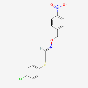 2-[(4-chlorophenyl)sulfanyl]-2-methylpropanal O-(4-nitrobenzyl)oxime