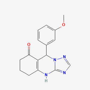 9-(3-methoxyphenyl)-5,6,7,9-tetrahydro[1,2,4]triazolo[5,1-b]quinazolin-8(4H)-one