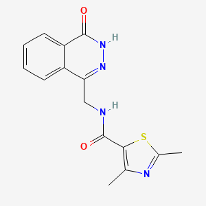 molecular formula C15H14N4O2S B2413448 2,4-dimethyl-N-((4-oxo-3,4-dihydrophthalazin-1-yl)methyl)thiazole-5-carboxamide CAS No. 1226429-67-9