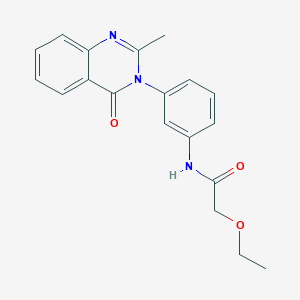 molecular formula C19H19N3O3 B2413458 2-ethoxy-N-[3-(2-methyl-4-oxoquinazolin-3-yl)phenyl]acetamide CAS No. 898428-63-2