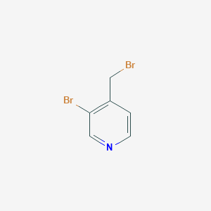 molecular formula C6H5Br2N B2413462 3-Bromo-4-(bromomethyl)pyridine CAS No. 120277-16-9