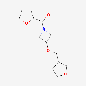(Tetrahydrofuran-2-yl)(3-((tetrahydrofuran-3-yl)methoxy)azetidin-1-yl)methanone