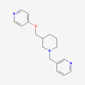 3-[[3-(Pyridin-4-yloxymethyl)piperidin-1-yl]methyl]pyridine