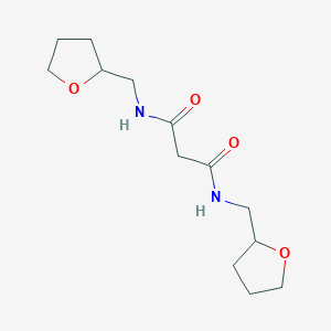 molecular formula C13H22N2O4 B2413484 N,N'-双(氧杂环己烷-2-基甲基)丙二酰胺 CAS No. 379254-87-2