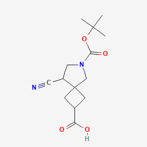 6-(tert-Butoxycarbonyl)-8-cyano-6-azaspiro[3.4]octane-2-carboxylic acid