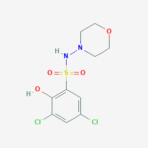 3,5-dichloro-2-hydroxy-N-(4-morpholinyl)benzenesulfonamide