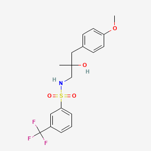 N-(2-hydroxy-3-(4-methoxyphenyl)-2-methylpropyl)-3-(trifluoromethyl)benzenesulfonamide