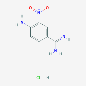 molecular formula C7H9ClN4O2 B2413498 4-氨基-3-硝基苯甲酰胺盐酸盐 CAS No. 74138-37-7